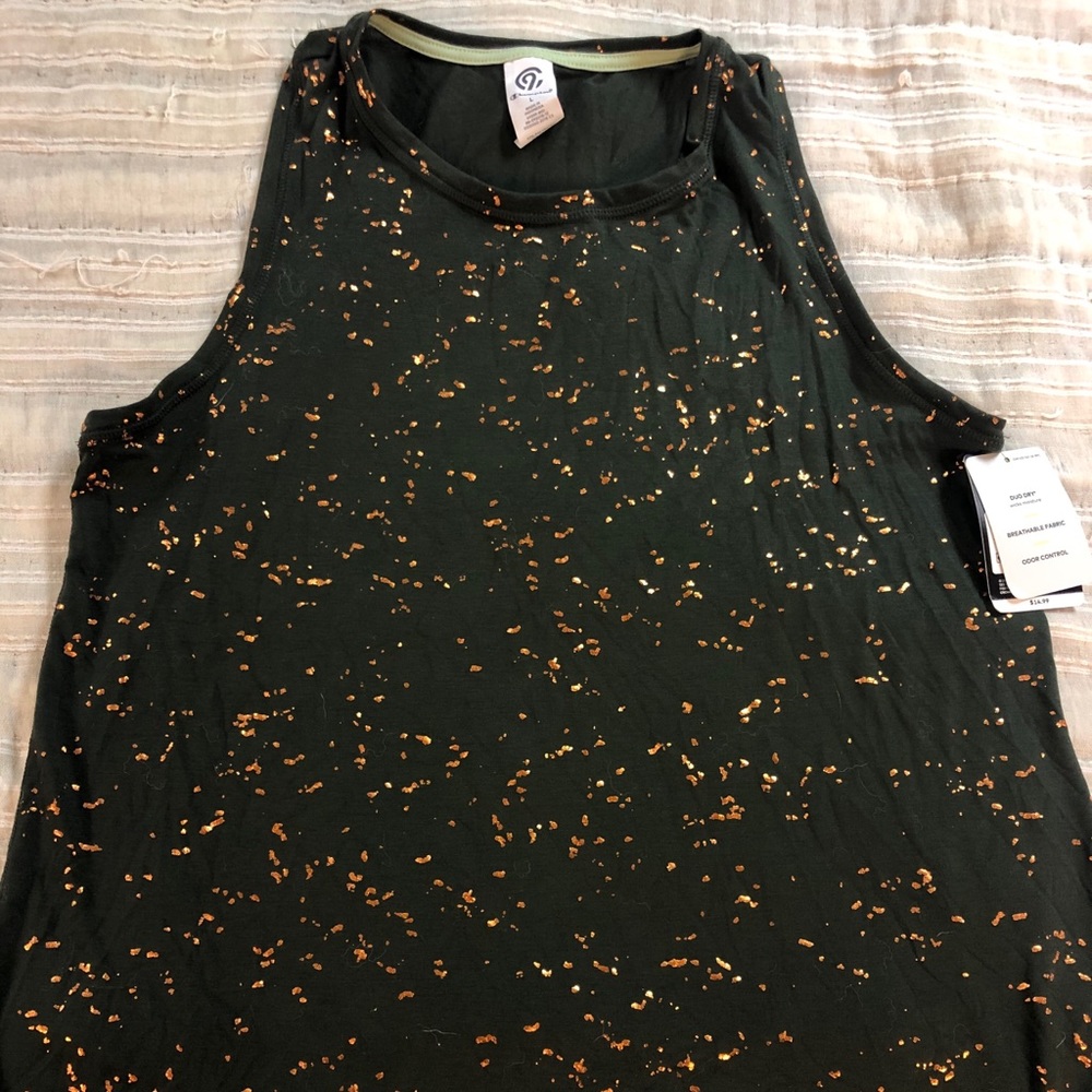 Champion Green/Gold Work Out Tank **NEW with tags